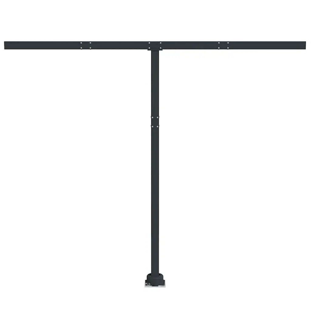 Awning Post Set Outdoor Shade Support 300x245 cm Anthracite