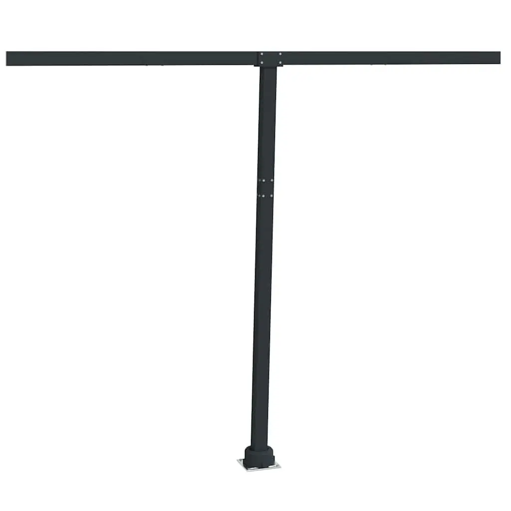 Awning Post Set Outdoor Shade Support 300x245 cm Anthracite