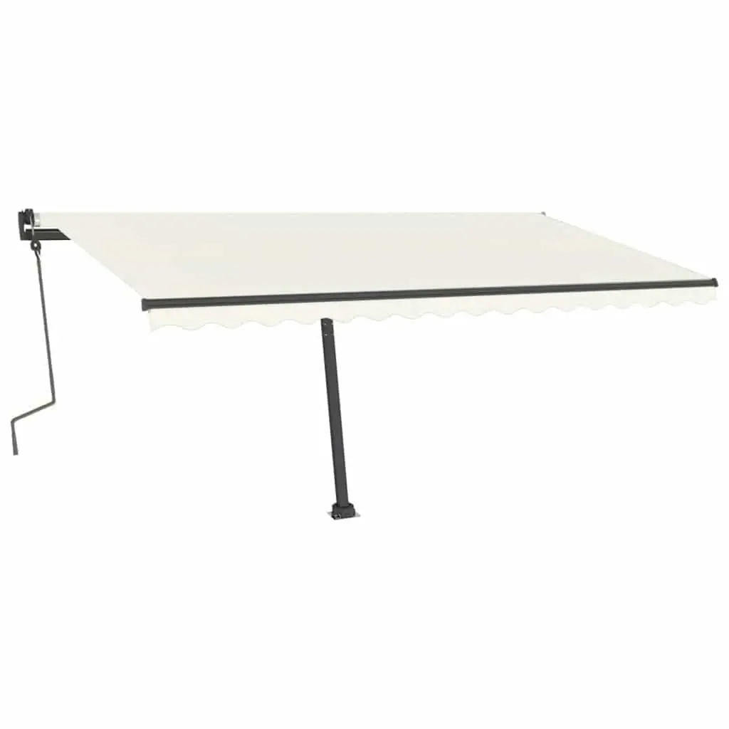 Awning Post Set Outdoor Shade Support 450x245 cm Anthracite