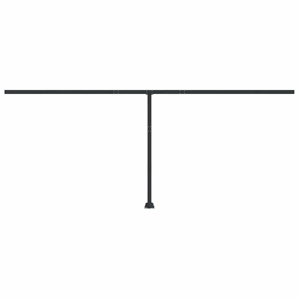 Awning Post Set Outdoor Shade Support 600x245 cm Anthracite