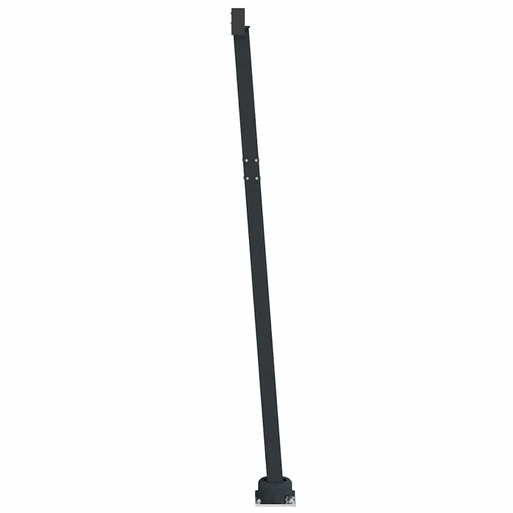 Awning Post Set Outdoor Shade Support 600x245 cm Anthracite