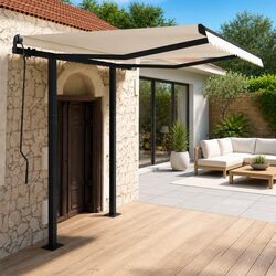 Value-Driven Awning Post Set for Outdoor Spaces