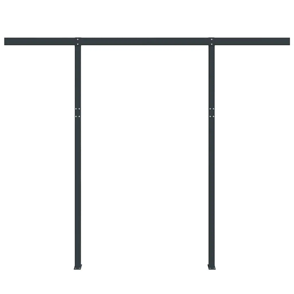 Awning Post Set Outdoor Shade 300x245 cm Anthracite