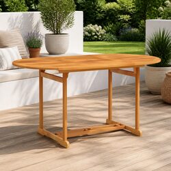 Solid Teak Garden Table 150x90x75cm: Quality and Value