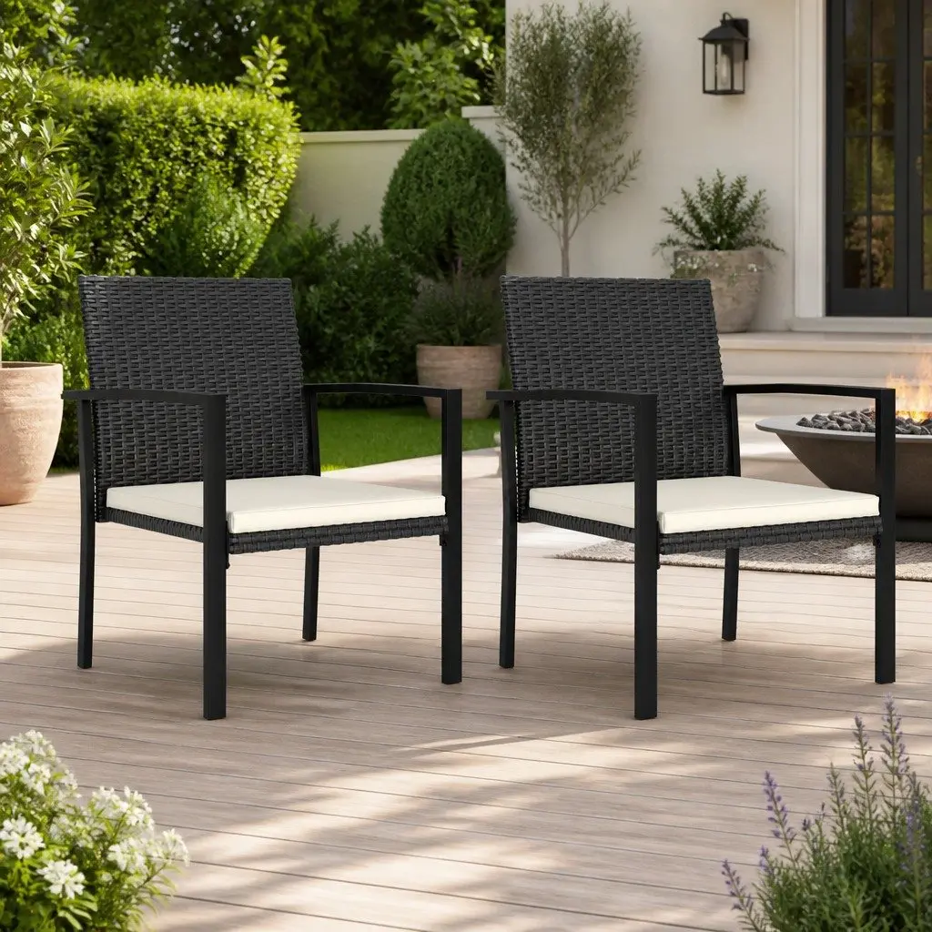 Outdoor Dining Chairs with Cushions for Comfort