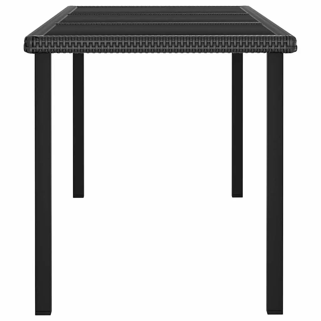 Black Garden Dining Table