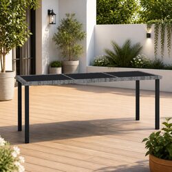 Practical Grey Outdoor Dining Table for Everyday Use
