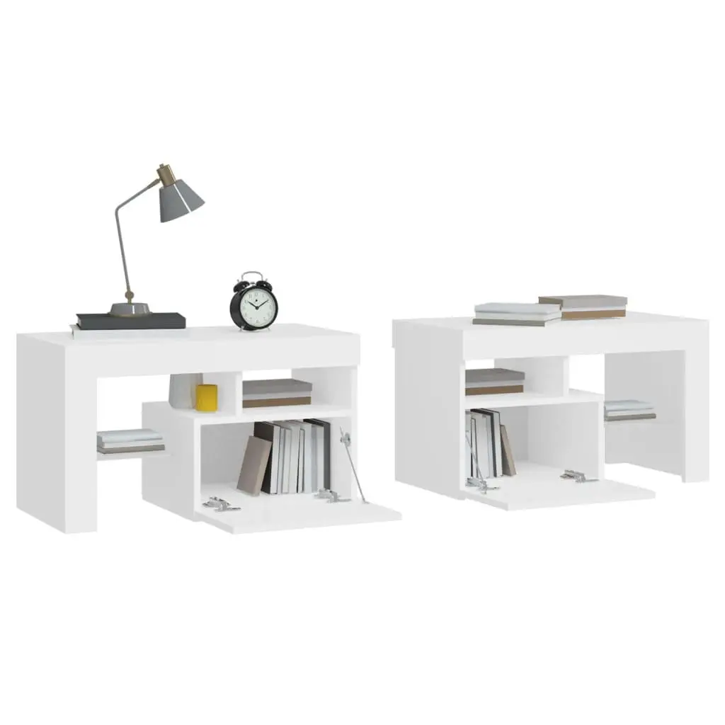 White Bedside Cabinets with Ample Storage