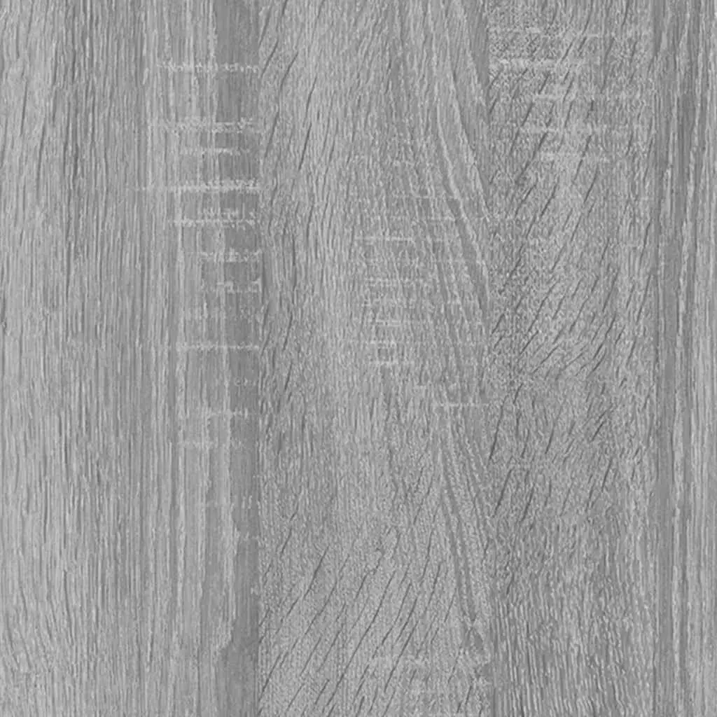 Bedside Cabinet Grey Storage Side Table Bedroom Nightstand Engineered Wood