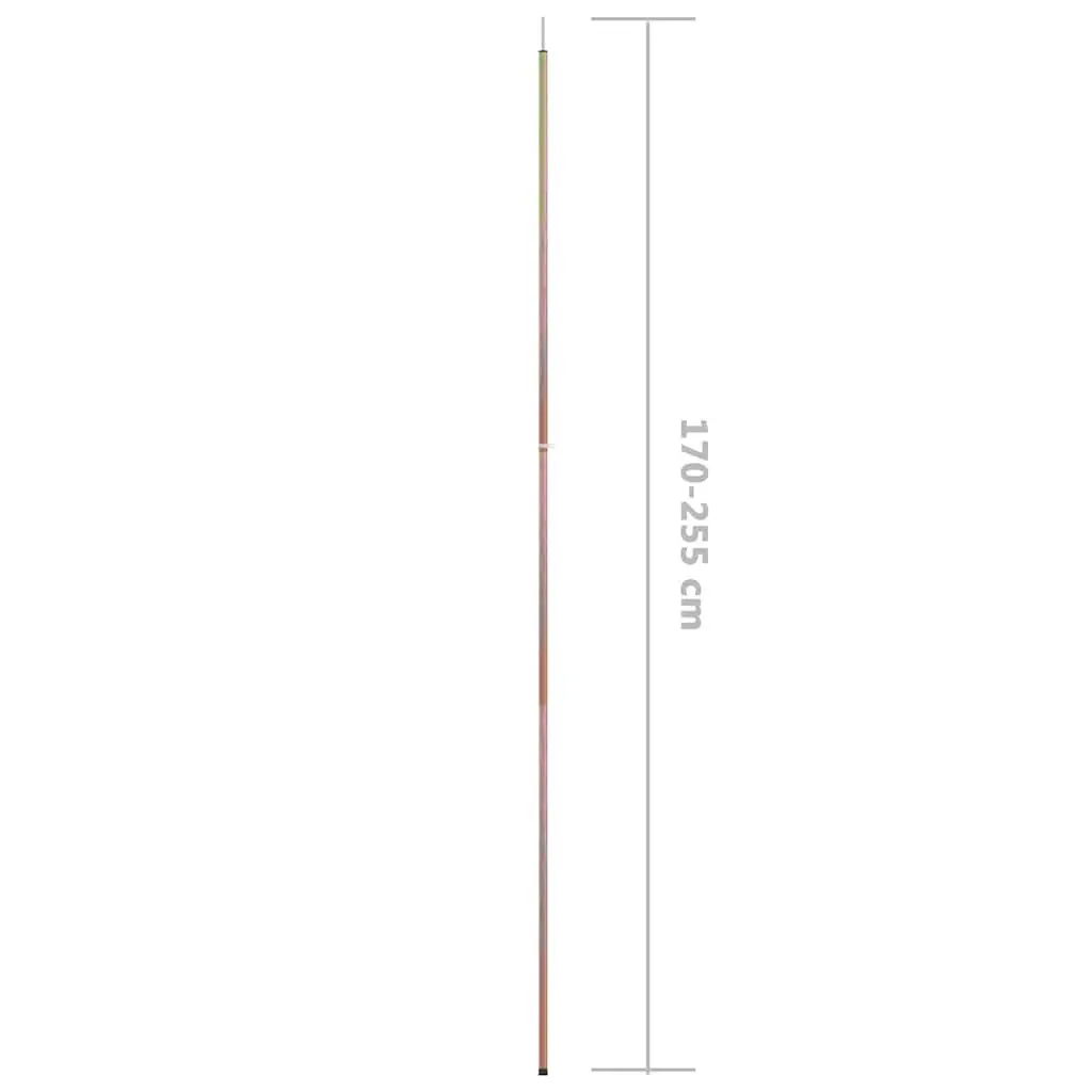 Telescopic Tent Poles Adjustable 170-255 cm Camping Hiking Tarp Support
