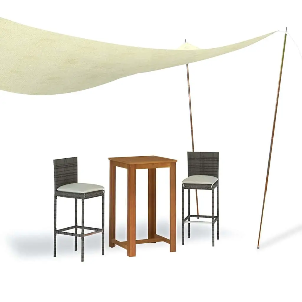 Sunshade Sail Poles Outdoor Camping Shelter Support 250 cm Galvanised Steel