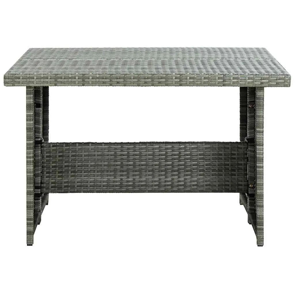 6 Piece Outdoor Lounge Set Corner Sofa Stools Coffee Table Grey