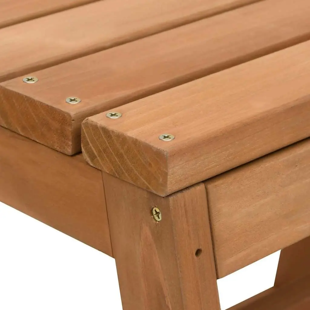 Foldable Step Stool Solid Wood Brown Kitchen Living Room Storage Seat