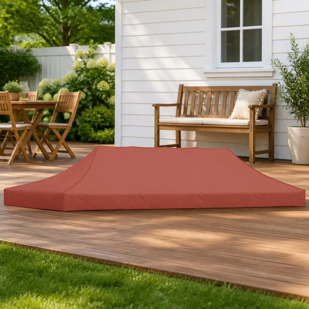 Party Tent Roof Replacement Canopy Top 6x3 m Brown