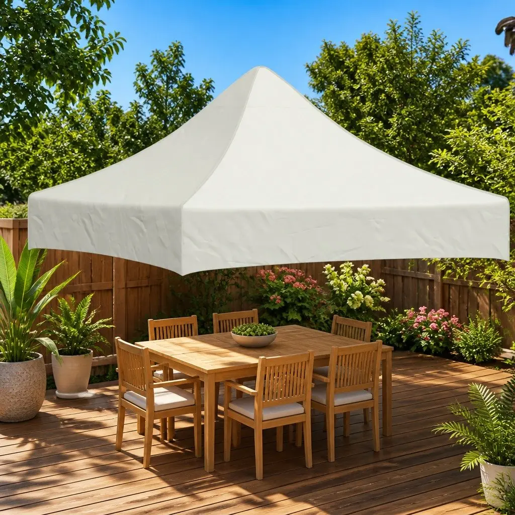 Party Tent Roof Replacement Canopy Top 2x2 m Cream