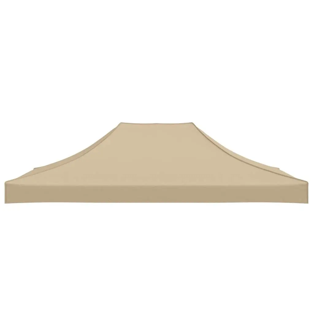 Party Tent Roof Replacement Canopy Top Cover 4.5 x 3 m Beige