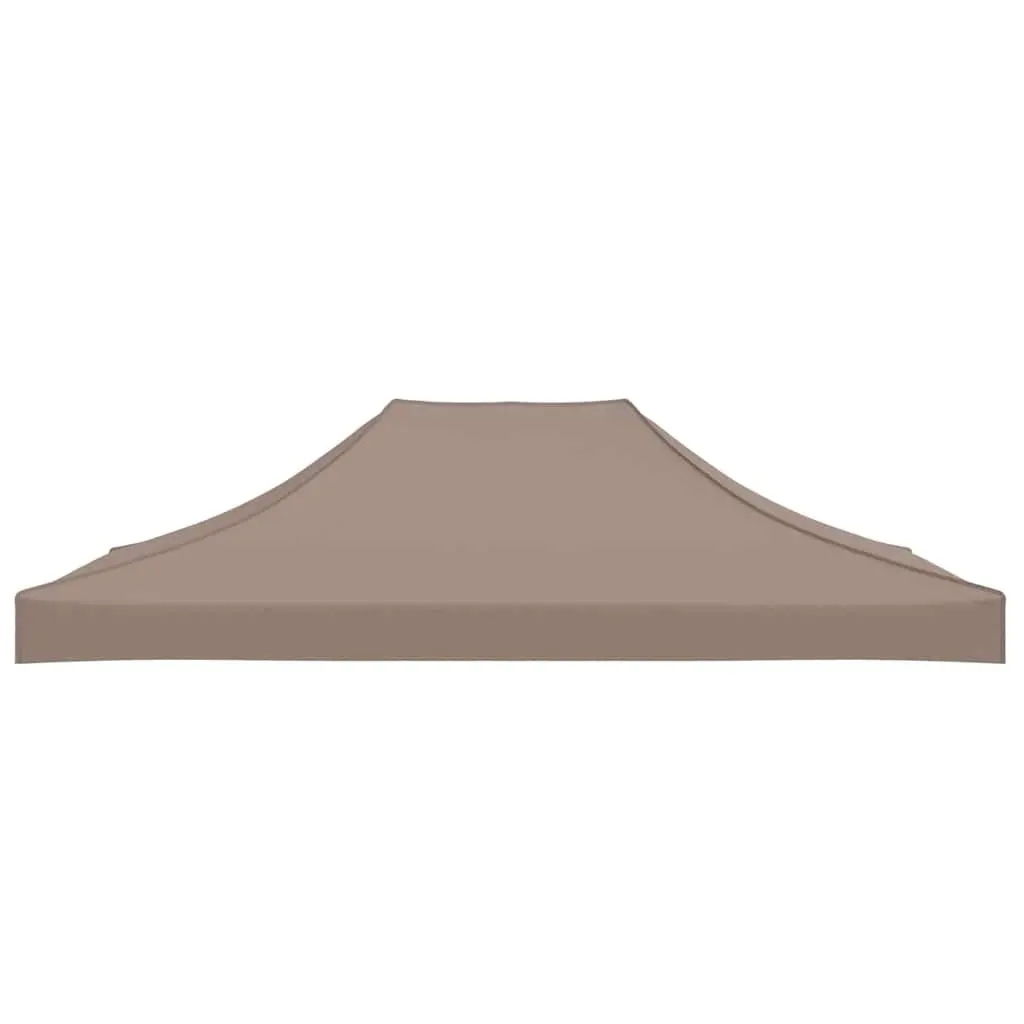Replacement Top Cover for 4.5x3 m Outdoor Party Tent in Taupe Weather Resistant Canopy