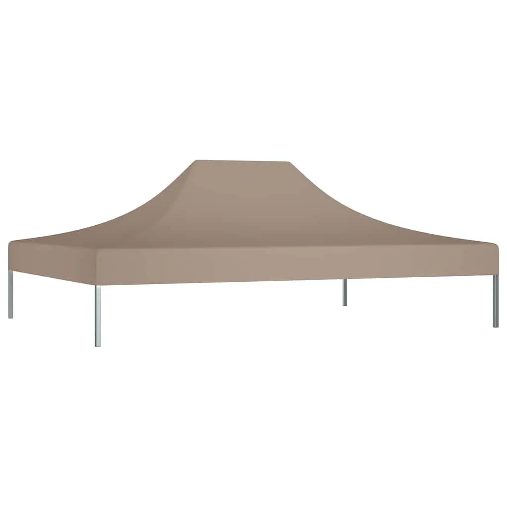 Replacement Top Cover for 4.5x3 m Outdoor Party Tent in Taupe Weather Resistant Canopy