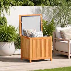 Reliable Wooden Garden Storage Box 60x50x58 cm