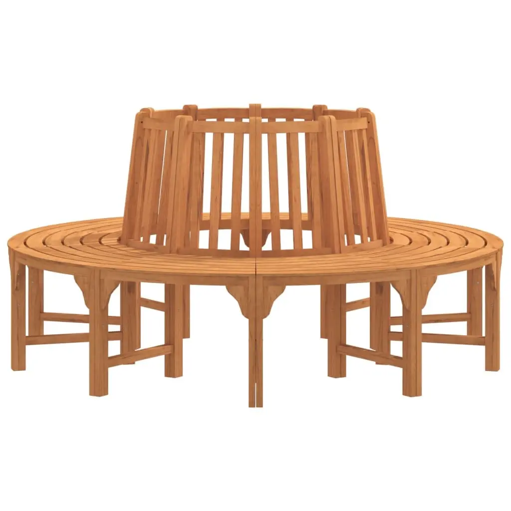 Round Tree Bench Outdoor Seating Solid Wood Eucalyptus Circular Garden Furniture