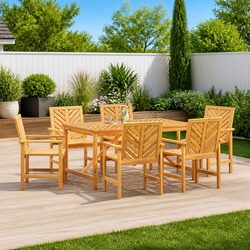 Quality Garden Dining Set: 7 Pieces for Lasting Use