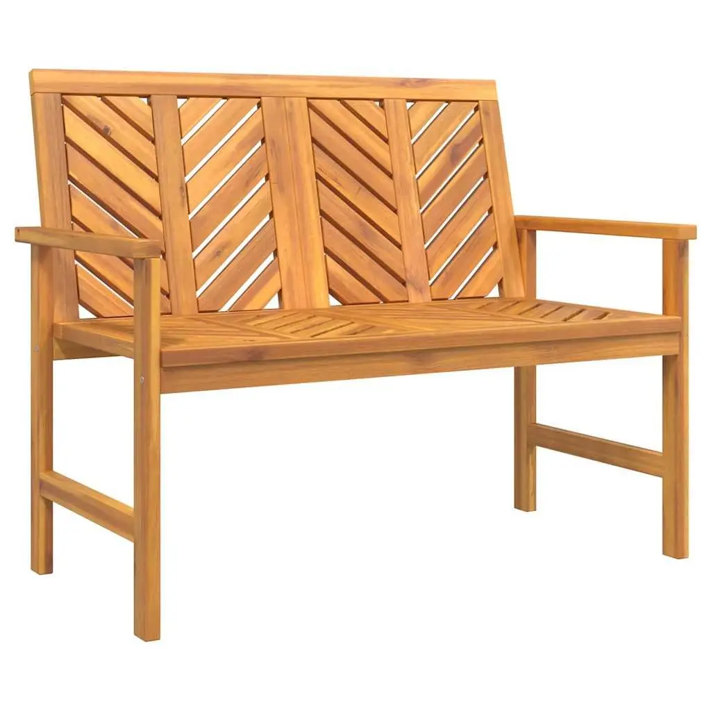 Garden Dining Set 5 Piece Outdoor Table Chairs Rectangular Brown Solid Acacia Wood