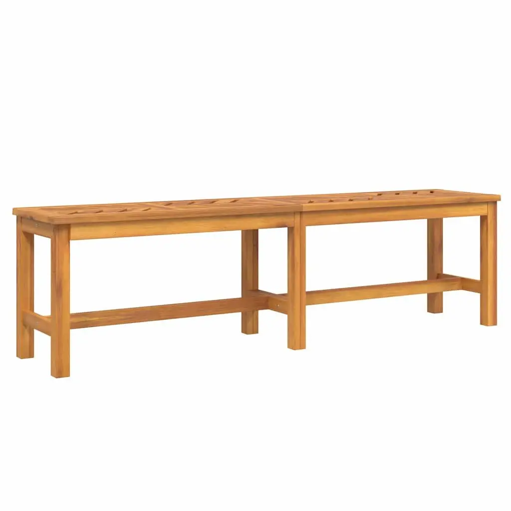 Garden Dining Set 5 Piece Outdoor Table Chairs Brown Solid Acacia Wood Patio