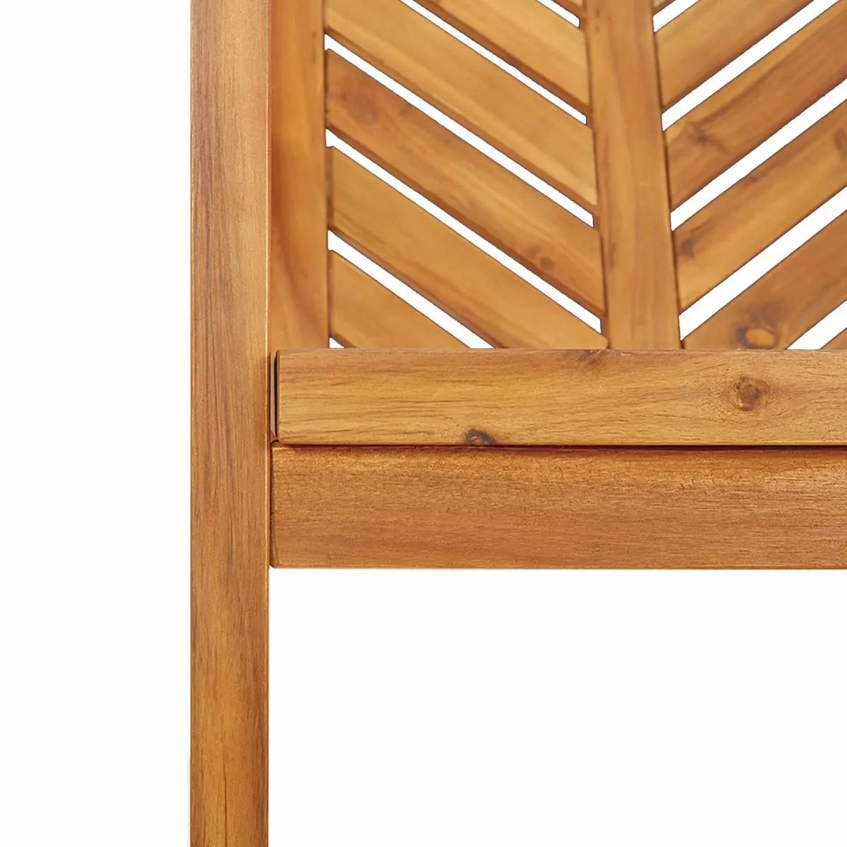 Garden Dining Set Outdoor Furniture 3 Piece Solid Wood Table and Chairs Brown
