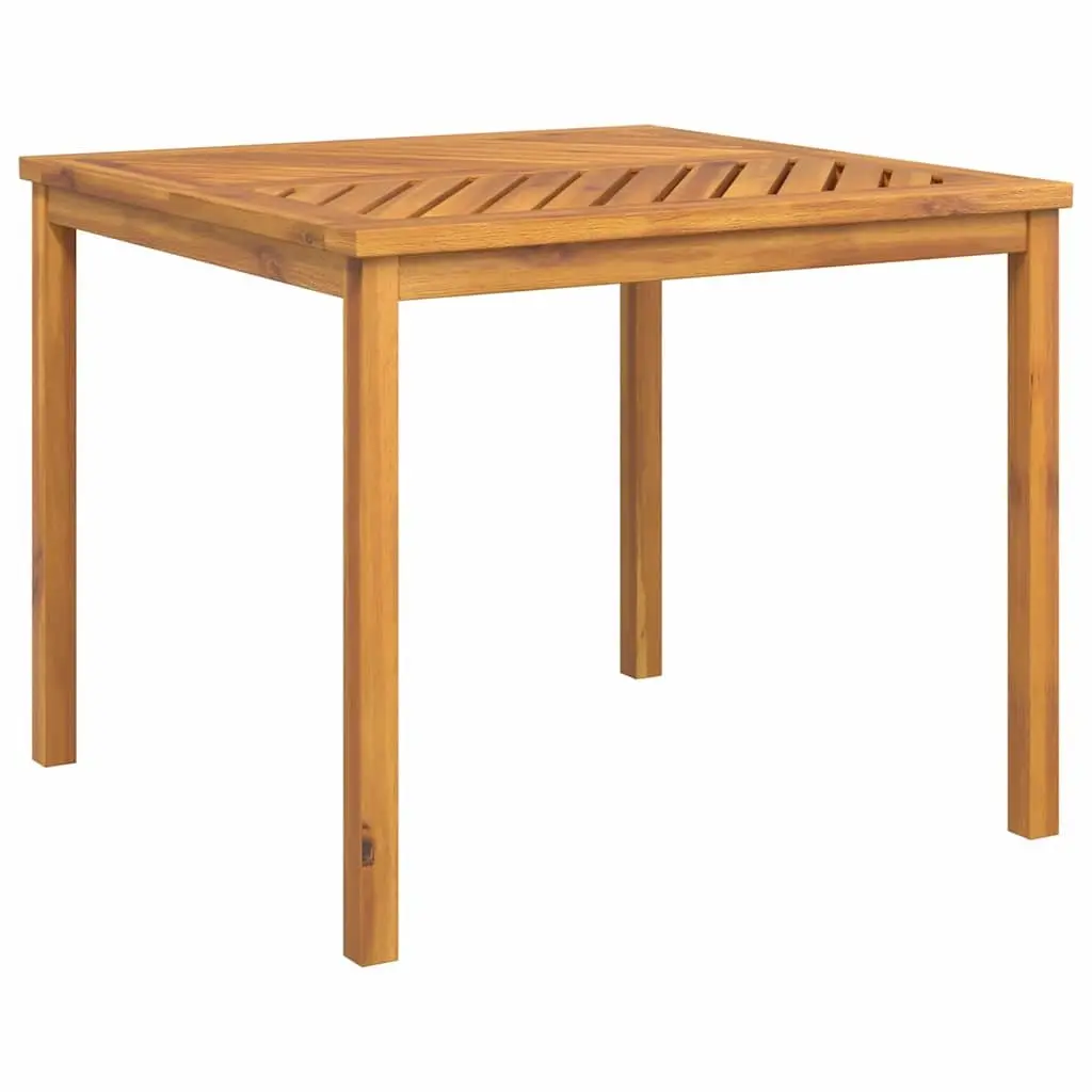 5-Piece Acacia Wood Dining Set for Outdoor Use