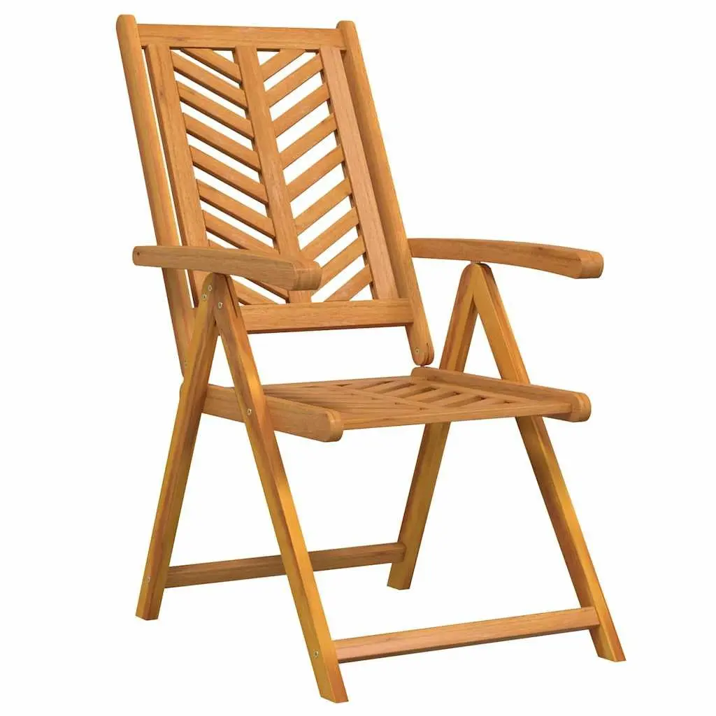 5-Piece Dining Set with Solid Acacia Wood