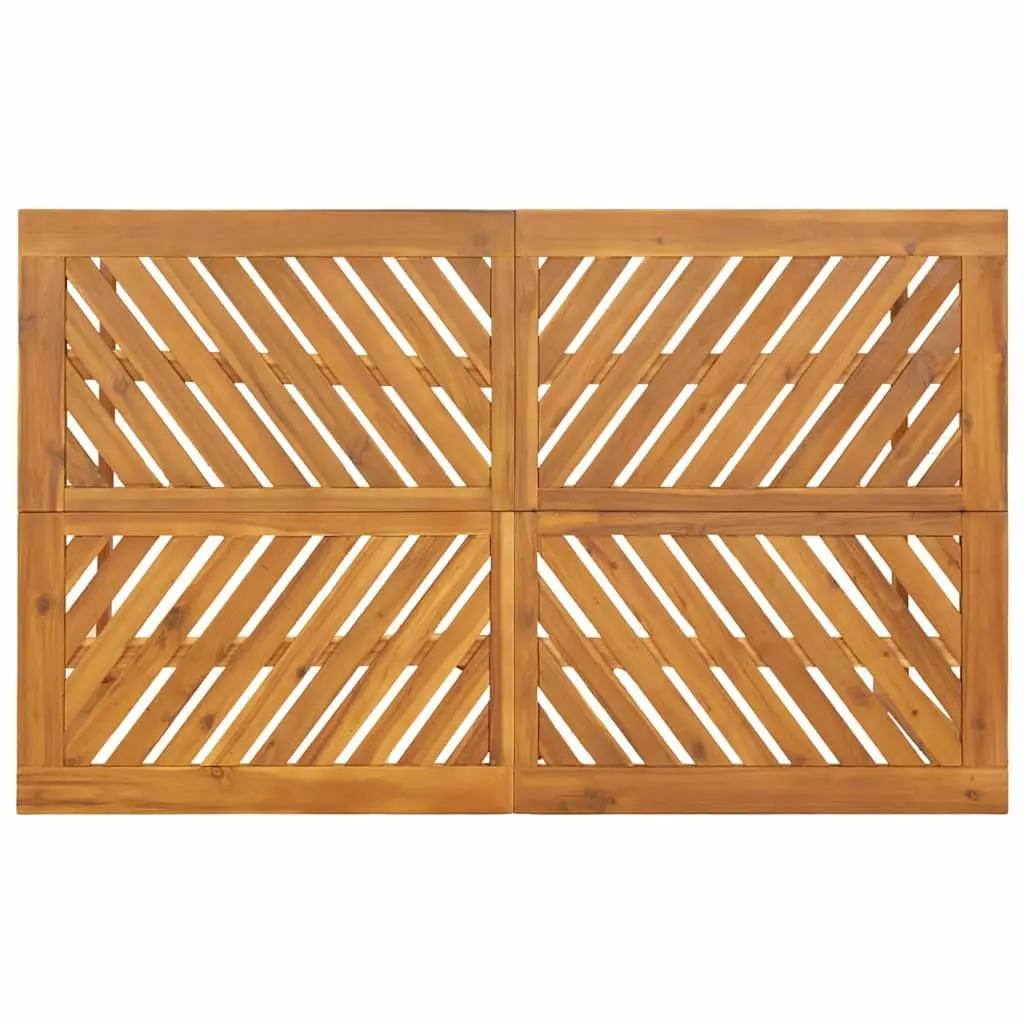 5-Piece Dining Set with Solid Acacia Wood