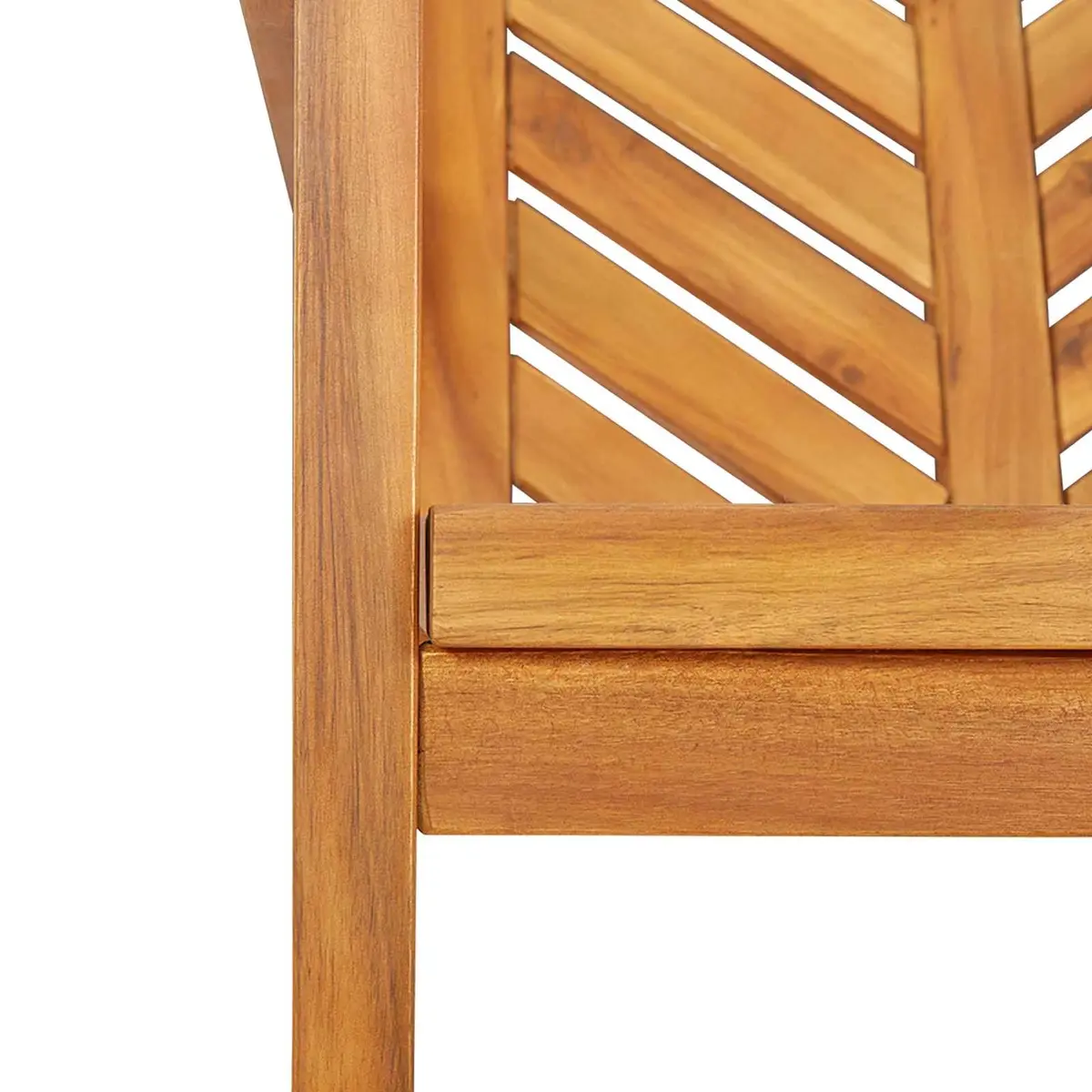 Outdoor Dining Chair Set 6 Piece Acacia Wood Garden Brown