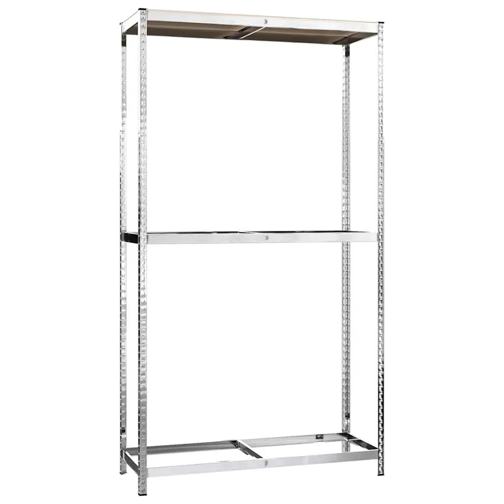 2-Layer Tire Rack Garage Organizer 110x40x180 cm Steel Silver