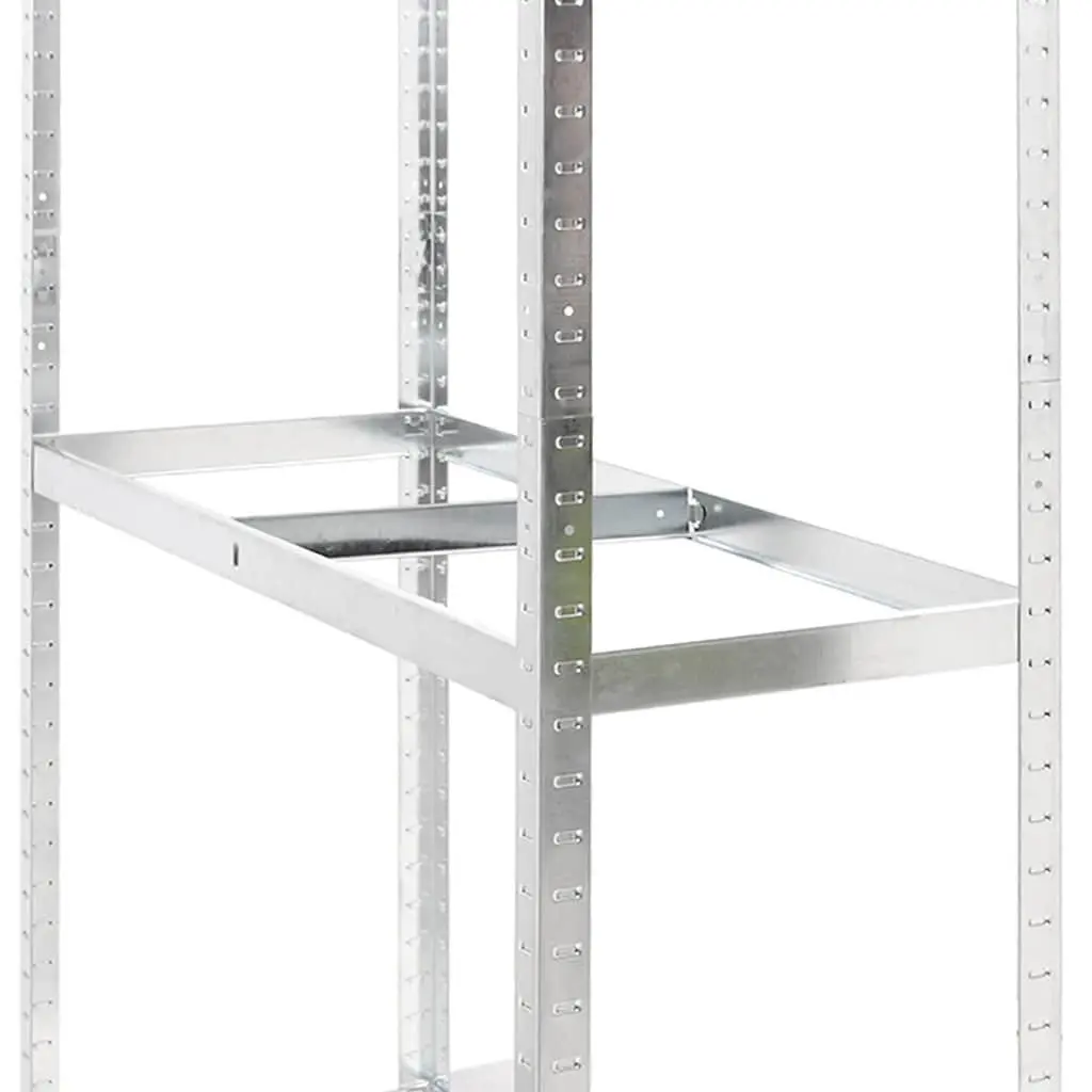 2-Layer Tire Rack Garage Organizer 110x40x180 cm Steel Silver