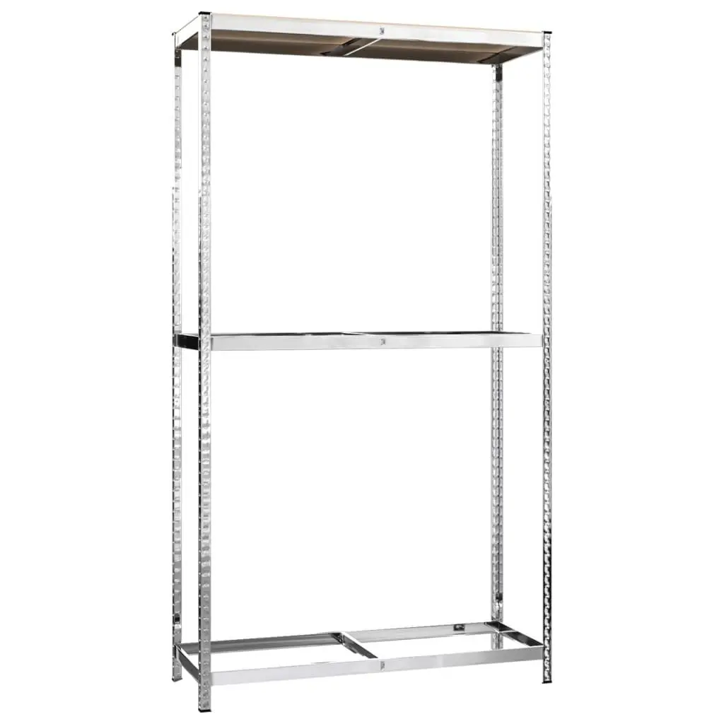 Steel Storage Rack for Tire Organization 110x40x180cm Silver 2 Layer Heavy Duty Garage