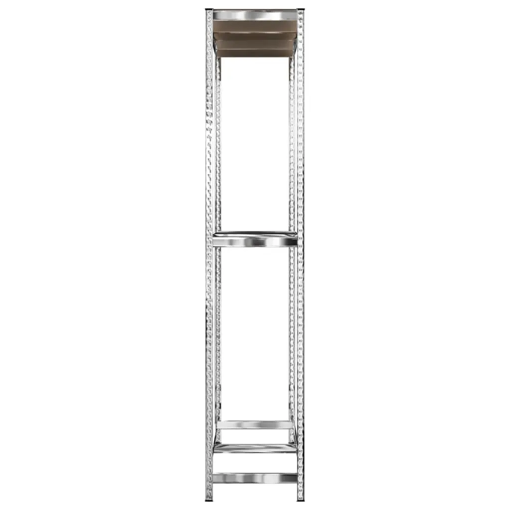 Steel Storage Rack for Tire Organization 110x40x180cm Silver 2 Layer Heavy Duty Garage