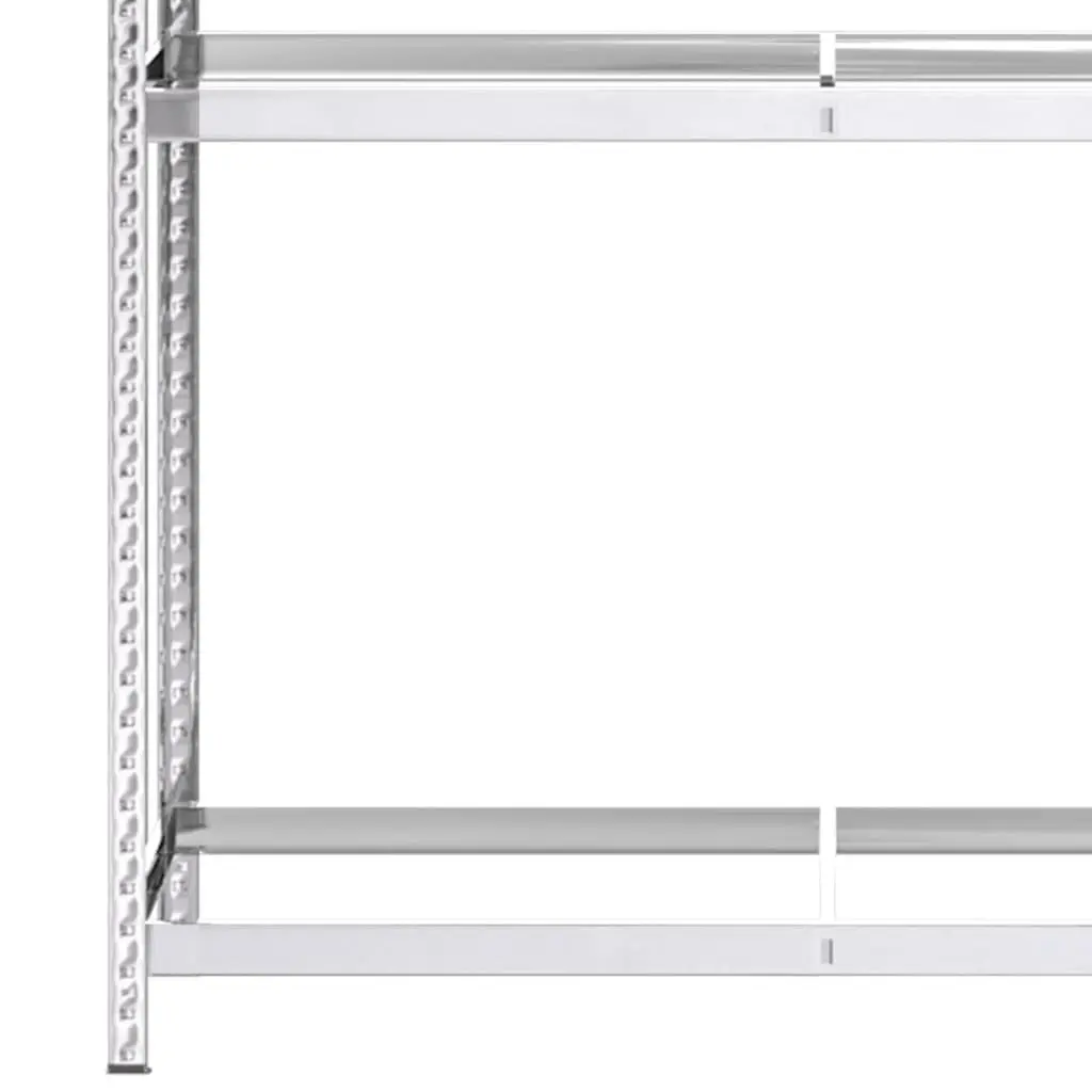 Steel Storage Rack for Tire Organization 110x40x180cm Silver 2 Layer Heavy Duty Garage