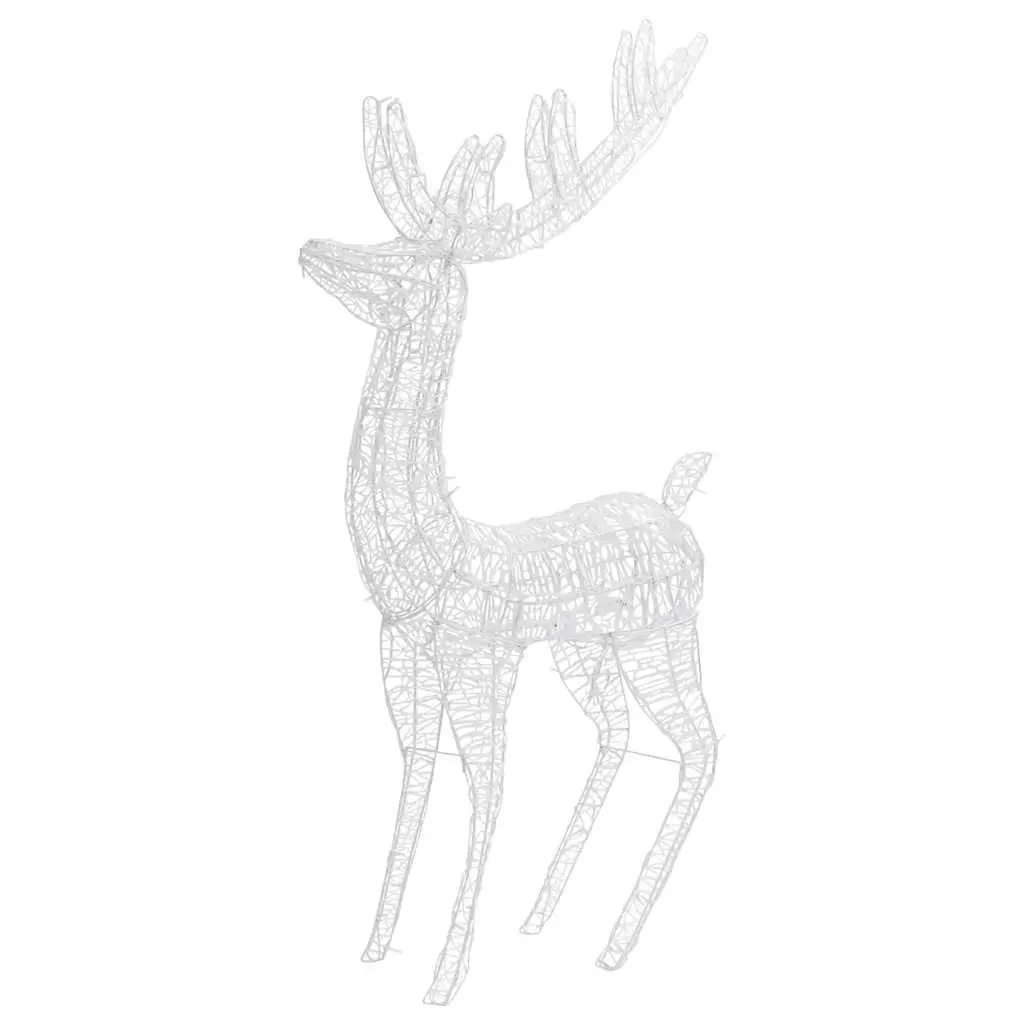 Acrylic Reindeer Lights 180cm Warm White Outdoor Garden Decoration 3 Piece