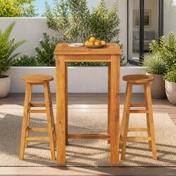 Reliable and Attractive Acacia Wood Garden Bar Set