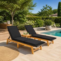 Durable 3 Piece Outdoor Lounge Set with Cushions Included