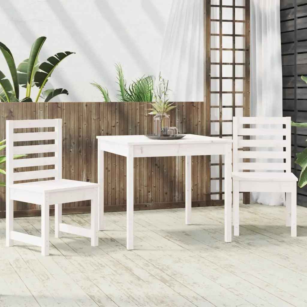 3 Piece Bistro Set in Solid Pine Wood