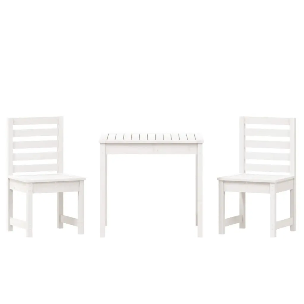 3 Piece Bistro Set in Solid Pine Wood