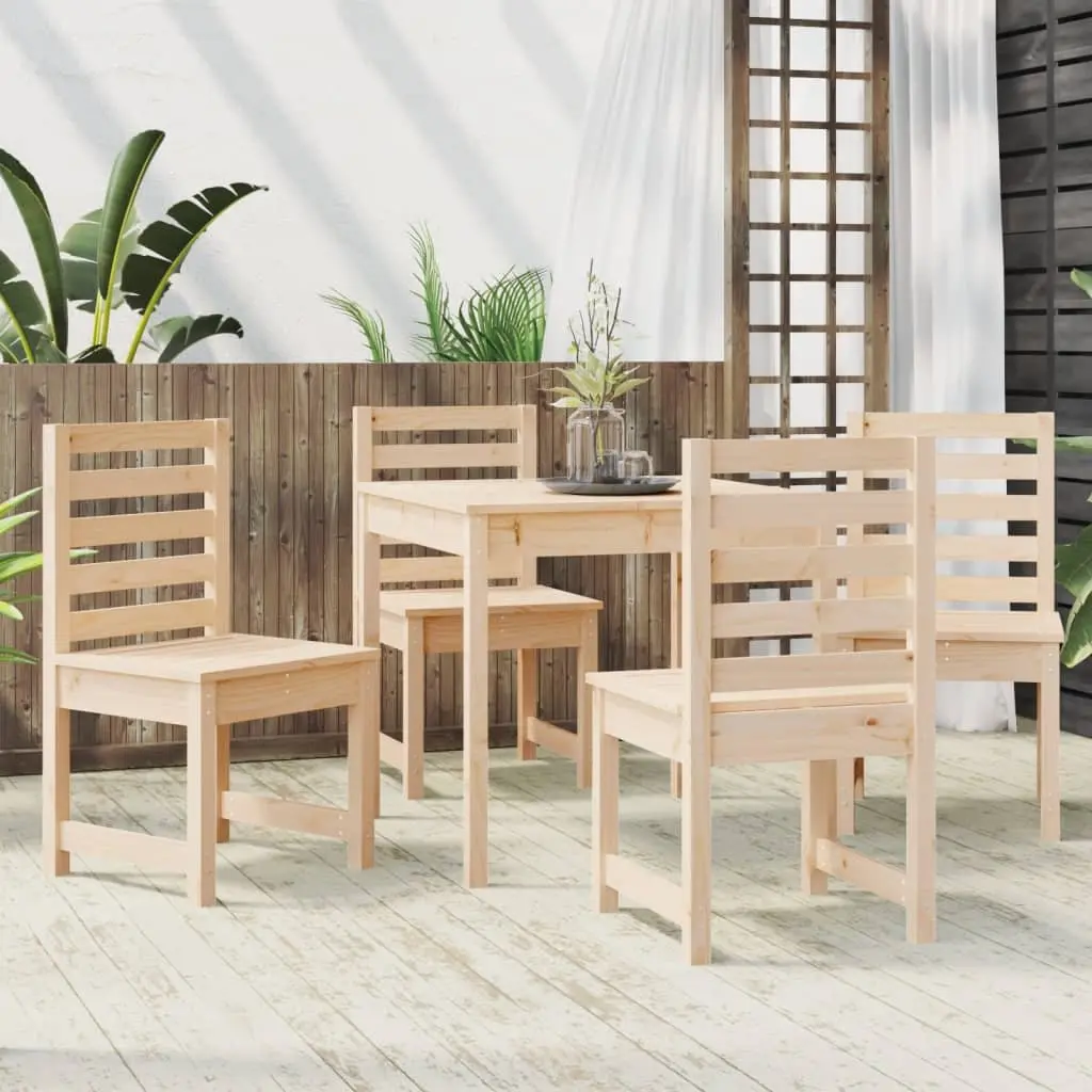 5 Piece Dining Set Made from Solid Pine Wood