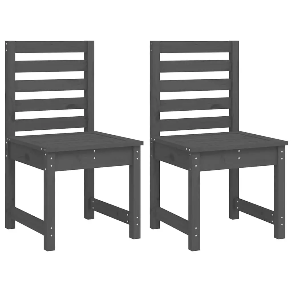 Garden Dining Set Outdoor Furniture 4 Piece Grey Wood Patio Table Chairs