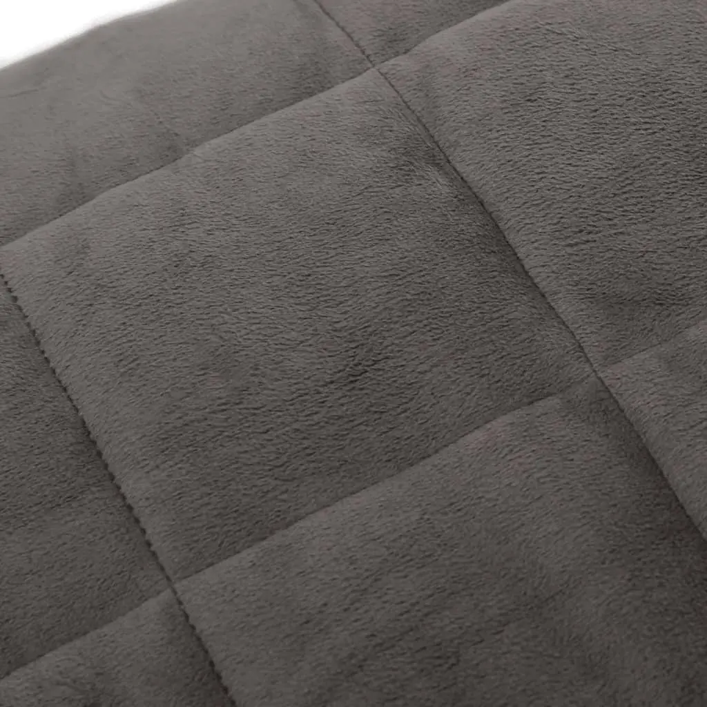 Weighted Blanket Sleep Aid 152x203 cm Grey 11 kg Breathable Fabric