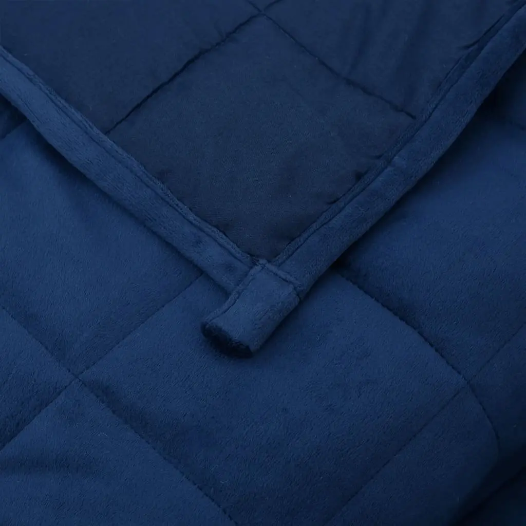Weighted Blanket Calming Sleep Aid 122x183 cm Blue 5 kg