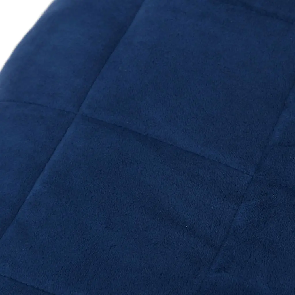 Weighted Blanket Sleep Aid 152x203 cm Blue 11 kg
