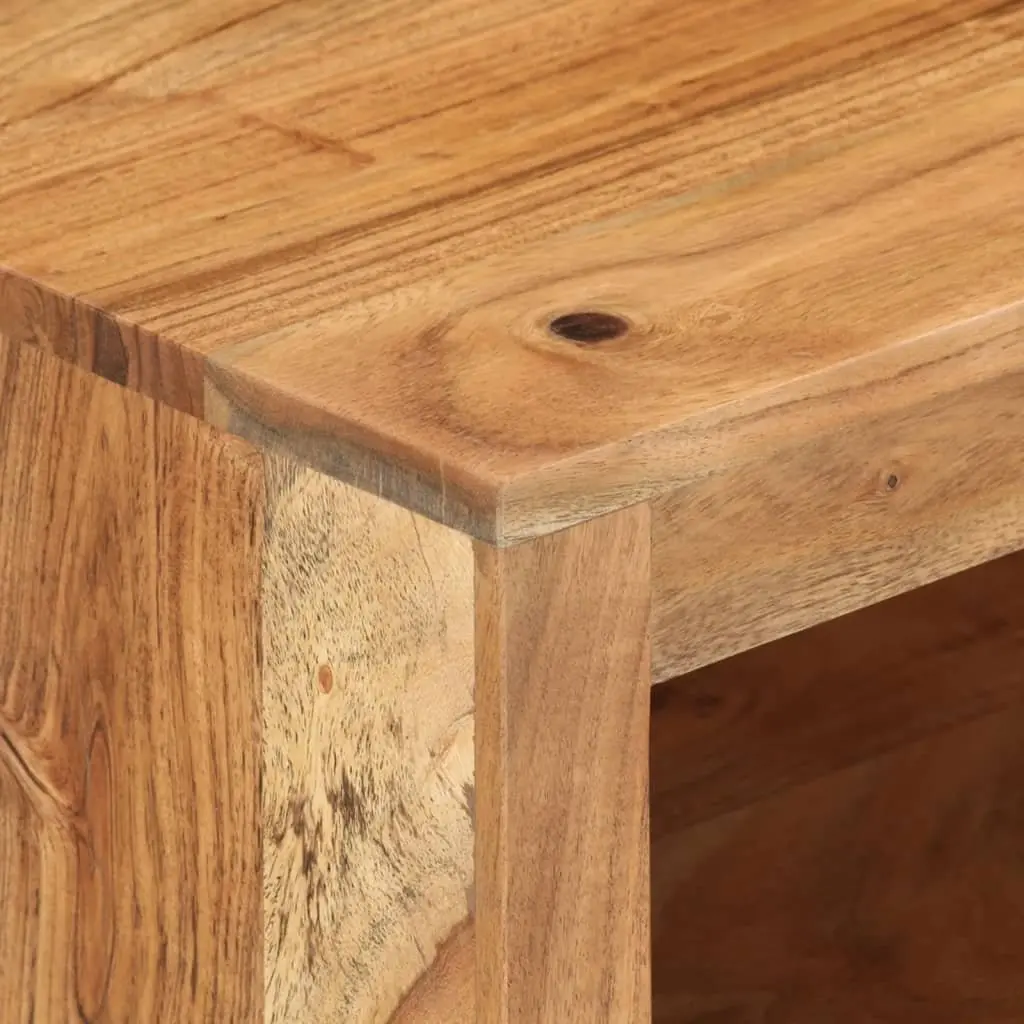 Solid Acacia Wood TV Cabinet with Ample Storage