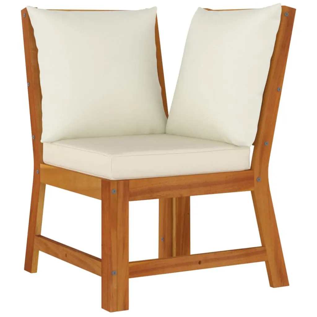 Garden Dining Set 7 Piece Outdoor Patio Furniture Solid Acacia Wood Brown