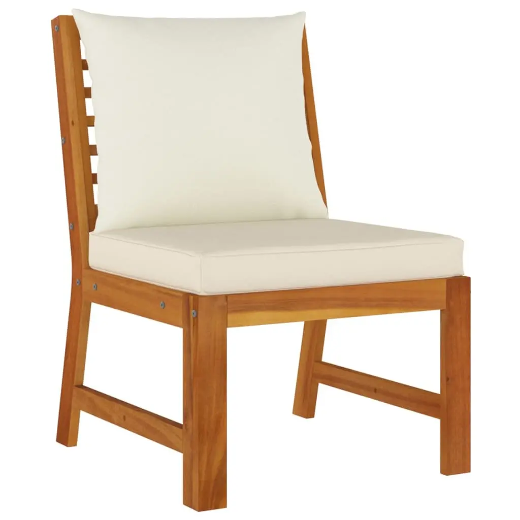 Garden Dining Set 9 Piece Outdoor Furniture with Cushions Wood Patio Seating